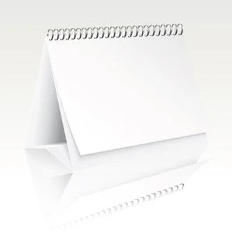 Vector blank desk calendar Stock Illustration