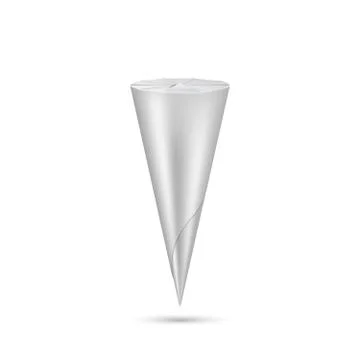 Vector blank ice cream cone package イラスト素材