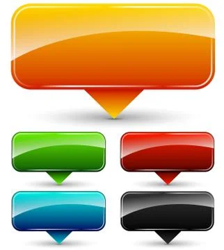 Vector blank icons Stock Illustration