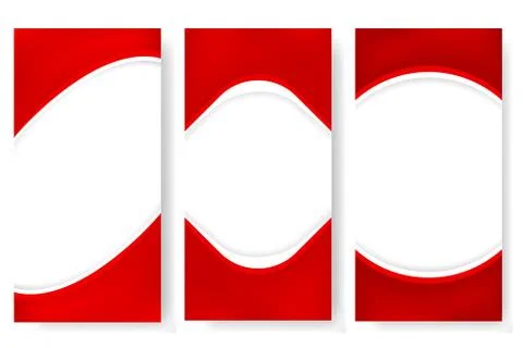 Vector, Blank Indonesia Independence Day Banner in 3 Style Vertical, with Rib Illustrazione stock