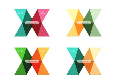 Vector blank infographic arrow templates Stock Illustration