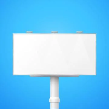 Vector blank large billboard mockup Stock Illustration