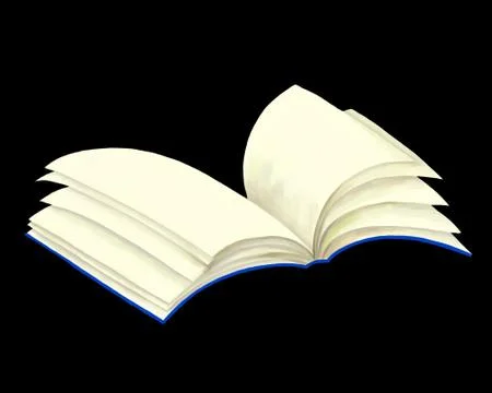 Vector blank magazine spread on Black background Stock Illustration