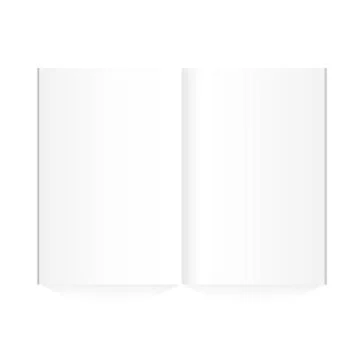 Vector blank magazine on white background. Template for design. Illustrazione stock