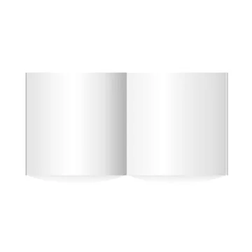 Vector blank magazine on white background. Template for design. Stock Illustration