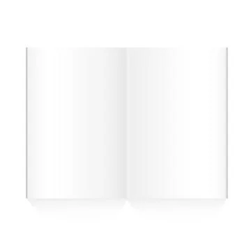 Vector blank magazine on white background. Template for design. Stock Illustration