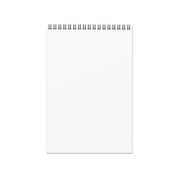 Vector blank notebook template on white background. Stock Illustration