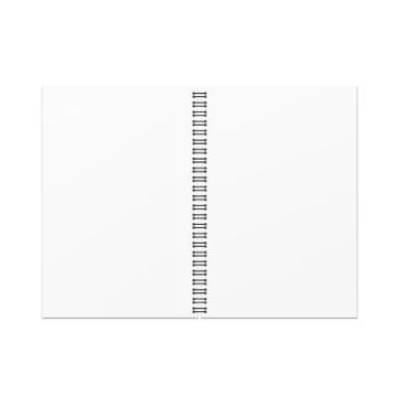 Vector blank notebook template on white background. Stock Illustration