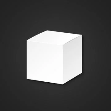 Vector blank package box mockup. Stock Illustration