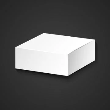 Vector blank package box mockup. Stock Illustration