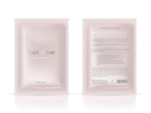 Vector blank package, sachet for cosmetic product Stock-Illustration