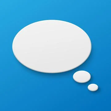 Vector blank paper speech bubble on background. イラスト素材