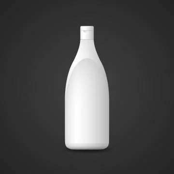 Vector blank plastic bottle mockup. Stock Illustration