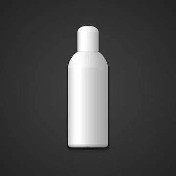 Vector blank plastic bottle mockup. Stock Illustration