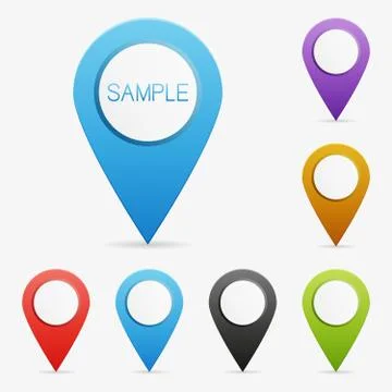 Vector blank pointers Stock Illustration