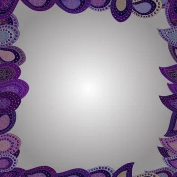 Vector. Blank purple, white and violet square cadre rectangle elegant sketches p 스톡 일러스트