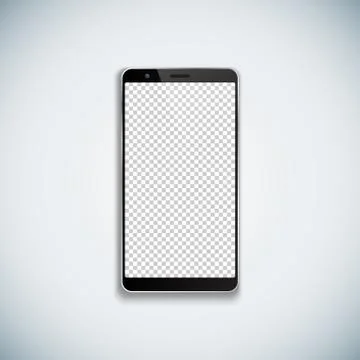 Vector blank smartphone template mockup. Stock Illustration