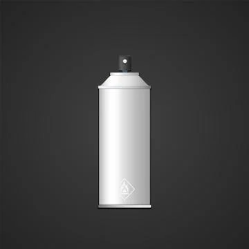 Vector blank spray can mockup. Stock Illustration
