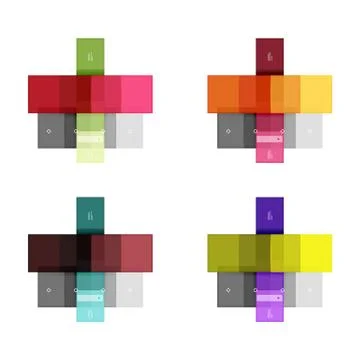 Vector blank stripes and lines infographics templates Illustrazione stock