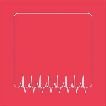 Vector blank template of cardio quote Stock Illustration