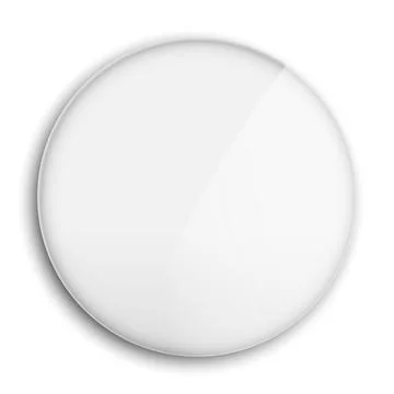 Vector blank white pin button mockup, isolated on background Stock-Illustration
