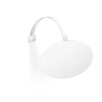 Vector blank wobbler with transparent strip isolated on a white background Stock Illustration