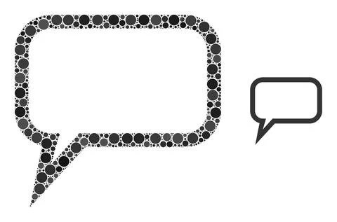 Vector Blog Message Collage of Dots Stock Illustration