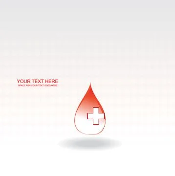 Vector blood drop Stock Illustration