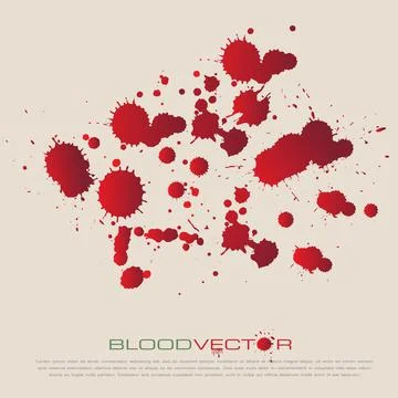 Vector blood splatter isolated,vector design Stock Illustration