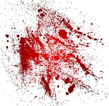 Vector blood splatters Stock Illustration