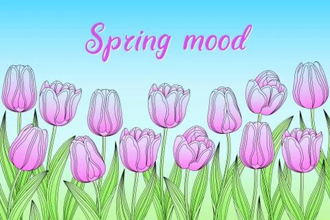 Vector Blooming Flower Pattern For Festive Or Advertising Billboard Design. イラスト素材