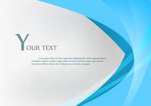 Vector : Blue abstract background and simple text. Stock Illustration