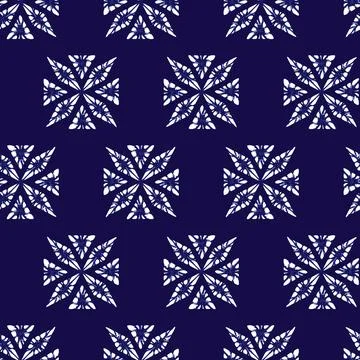 Vector blue abstract geometric seamless background. Suitable for textile, g.. Stock Illustration