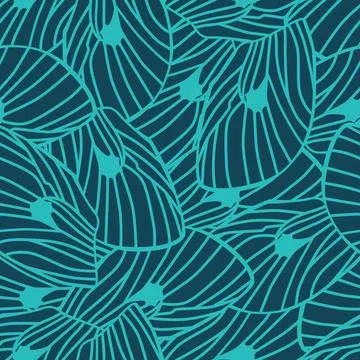 Vector blue abstract moth wings seamless pattern. Suitable for gift wrap, tex Illustrazione stock