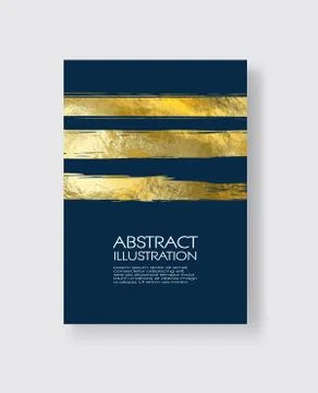 Vector Blue and Gold Design Templates. Abstract illustration eps10 Stock Illustration