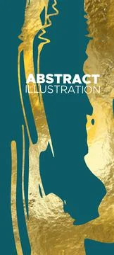 Vector Blue and Gold Design Templates for banner. Stock Illustration