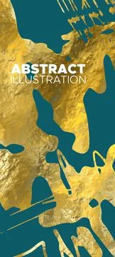 Vector Blue and Gold Design Templates for banner. Illustrazione stock