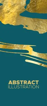 Vector Blue and Gold Design Templates for banner. Stock Illustration