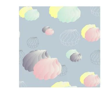 Vector blue background with colorful zephir. Seamless pattern Stock Illustration