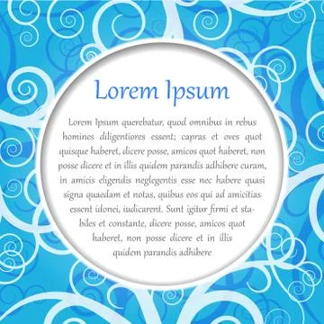 Vector blue background Stock Illustration