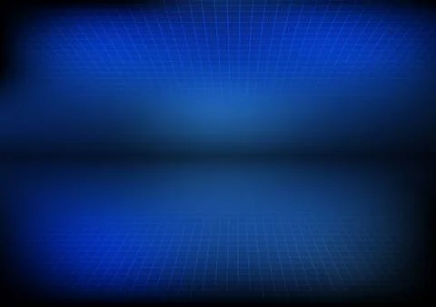 Vector : Blue background with perspective grid Illustrazione stock