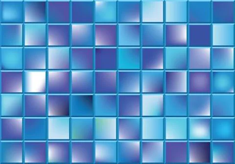 Vector  blue blocks Stock Illustration