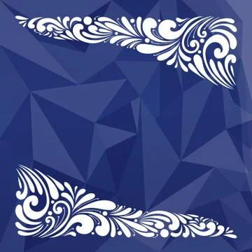Vector Blue Christmas Card Stock Illustration