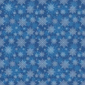 Vector blue christmas pattern Stock Illustration