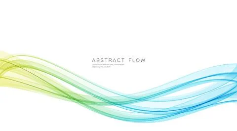 Vector blue color abstract wave design element Illustrazione stock
