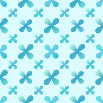 Vector blue creative seamless pattern Illustrazione stock