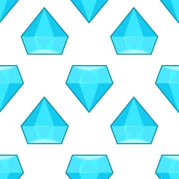 Vector blue diamonds seamless pattern Stock-Illustration