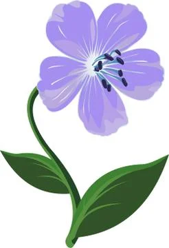Vector blue flower Stock Illustration