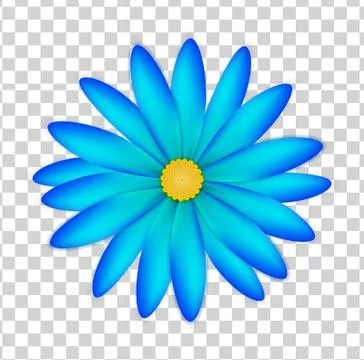 Vector with blue flowers Stock Illustration