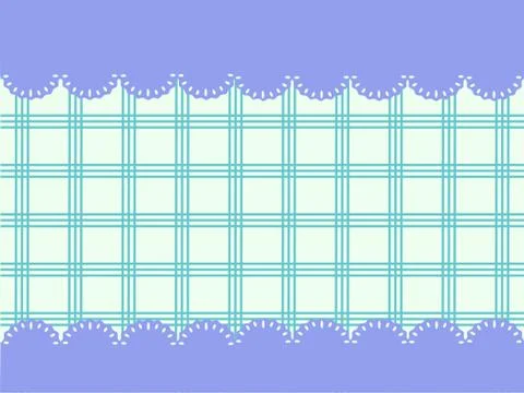 Vector blue frame laces with tartan - space for text Stock Illustration